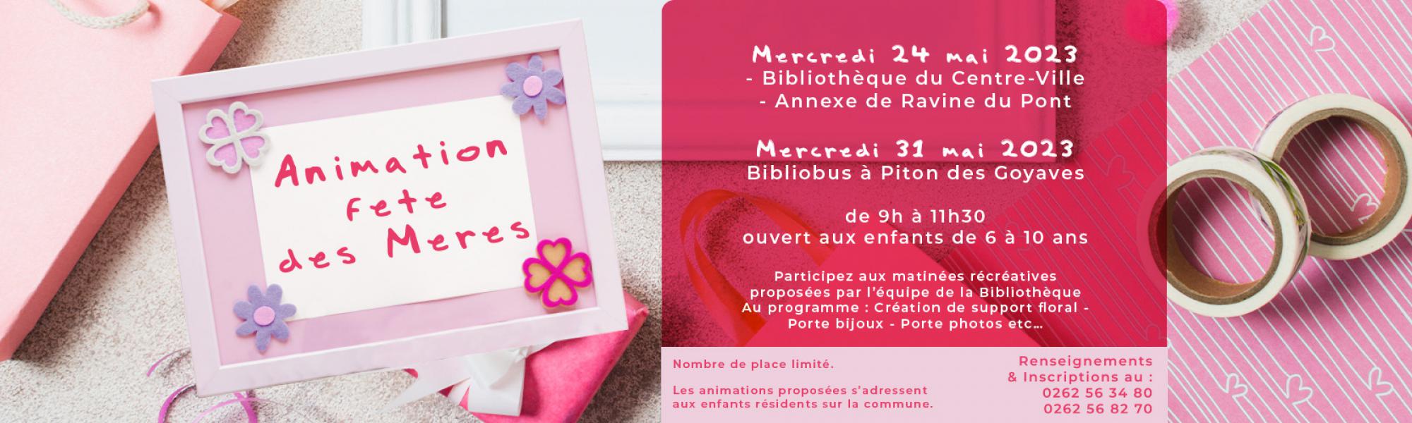 Bandeau animation fête des mères